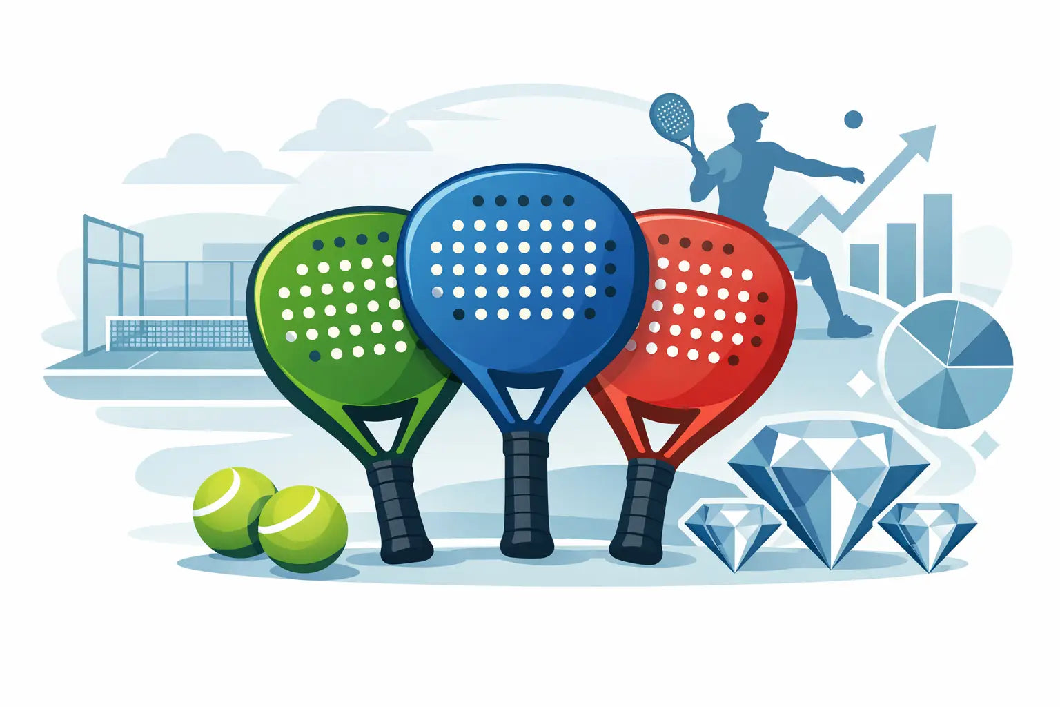 Round Diamond Comparison for Padel Players