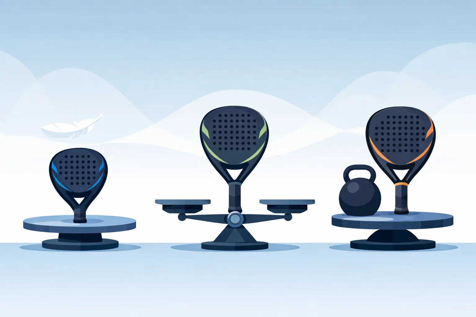 Padel Racket Weights Compared