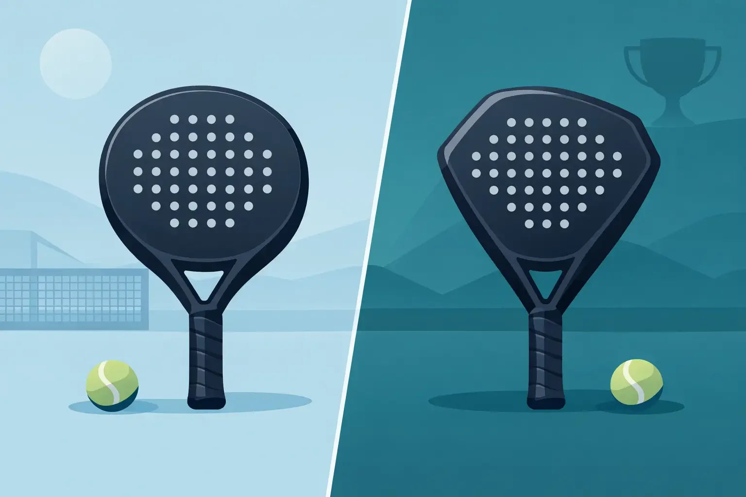 Round or Diamond Padel Racket?