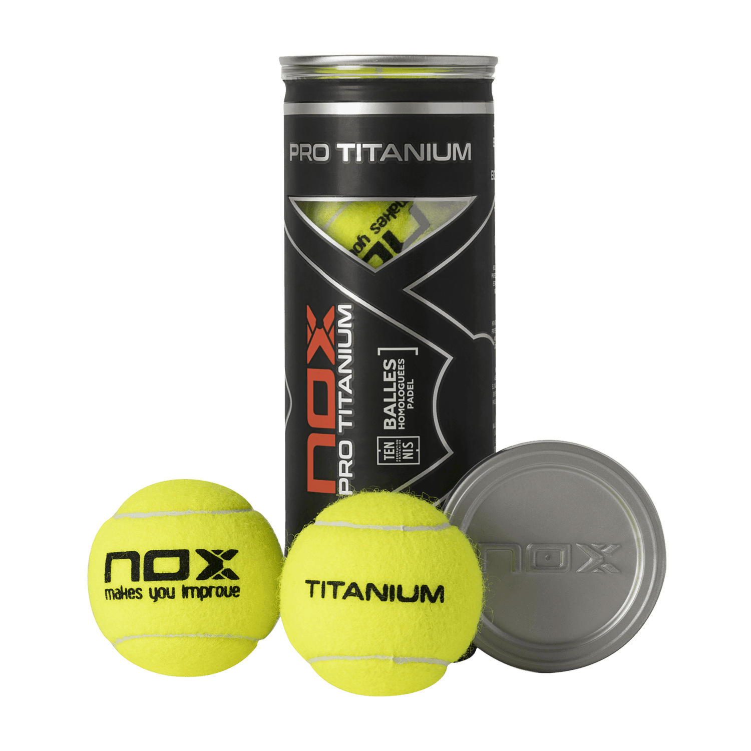 Nox Pro Titanium Padel Balls x3 - Ultimate Padel