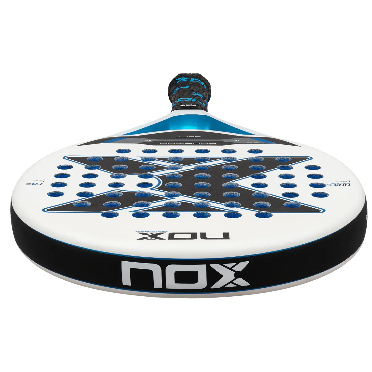 Nox padel on a white background