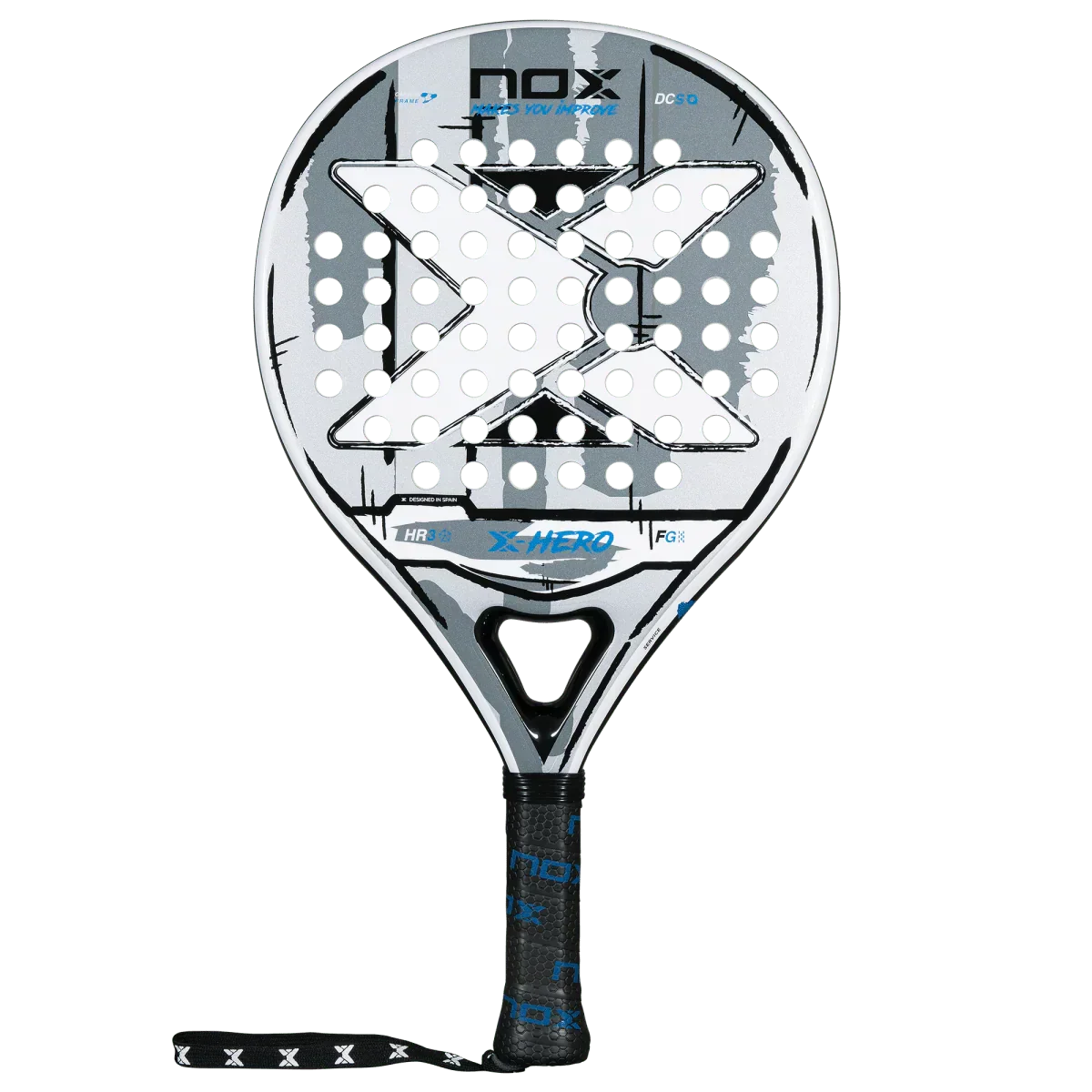 NOX X-HERO padel racket on a white background